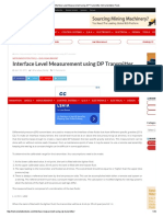 Interface Level Measurement Using DP Transmitter Instrumentation Tools