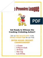 Get Ready To Witness The Cracking Cricketing Action!!: Inter House Cricket Championship