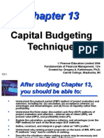 Capital Budgeting Techniques