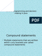 General Programming and Decision Making in Java