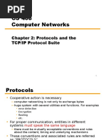 CS 408 Computer Networks: Chapter 2: Protocols and The TCP/IP Protocol Suite