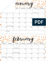 OhSoLovelyBlog 2016 Calendar Pink Dot