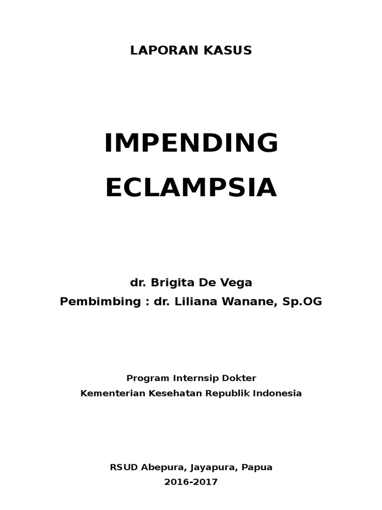 Impending Eclampsia PDF