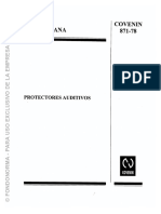 Norma COVENIN 871-78 Protectores Auditivos.pdf