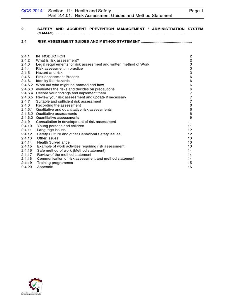 Risk Assessment and Method Statement Guide | PDF | Risk | Risk Assessment