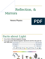 Honors Physics - Reflection and Mirrors