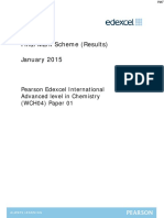 January 2015 (IAL) MS - Unit 4 Edexcel Chemistry A-Level