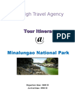 Aim High Travel Agency Tour Itinerary
