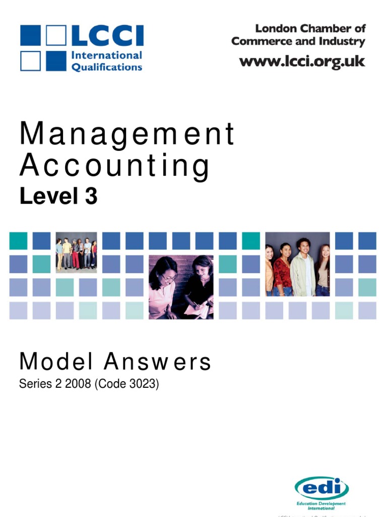 Management Accounting Level 3/series 2 2008 (Code 3023) | PDF ...