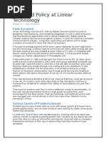 Group 2I - Dividend Policy at Linear Technology