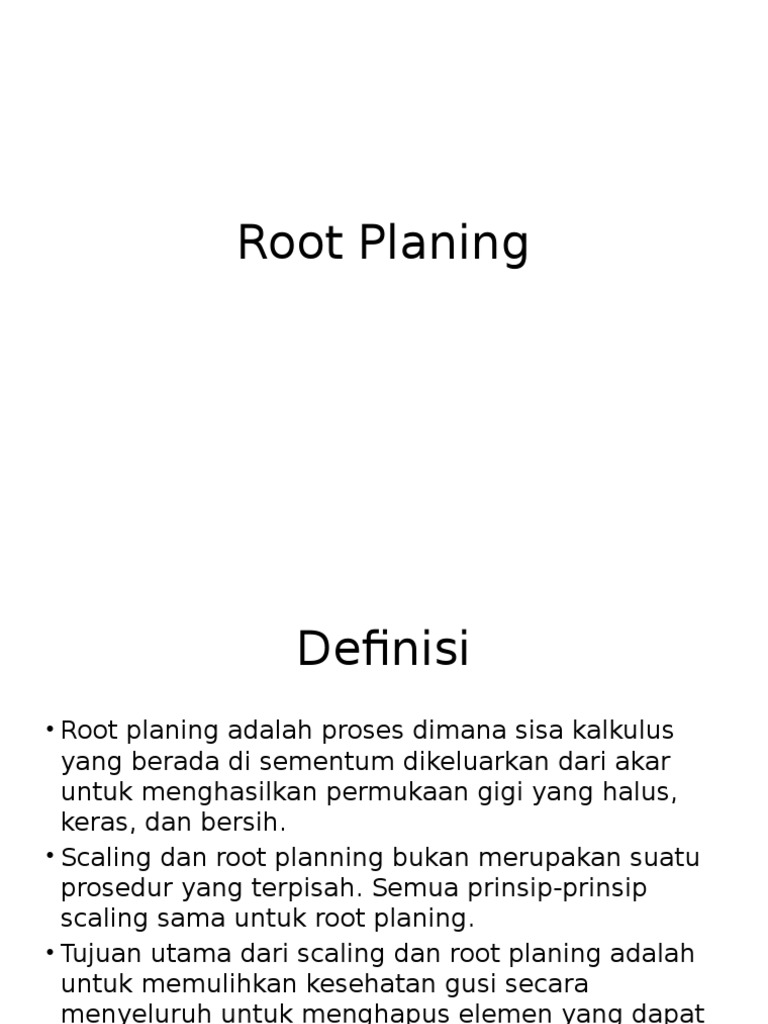 Root Planing | PDF