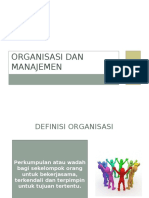 Organisasi Dan Manajemen