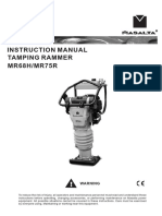 Masalta Tamping Rammer Operating Manual