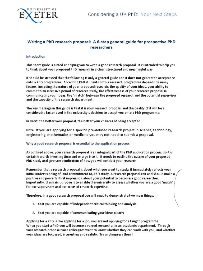 research proposal sample phd pdf