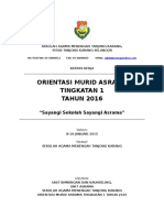 Kertas Kerja Orientasi Asrama T1 2016