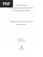 The Alabama Reading Initiative Program Evaluation Report Alsde - alabama reading initiative data analysis evaluation auburn center for evaluation auburn university
