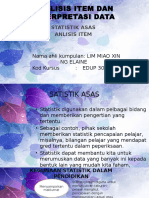 EDUP 3063 8. Analisis Item Dan Interpretasi Data