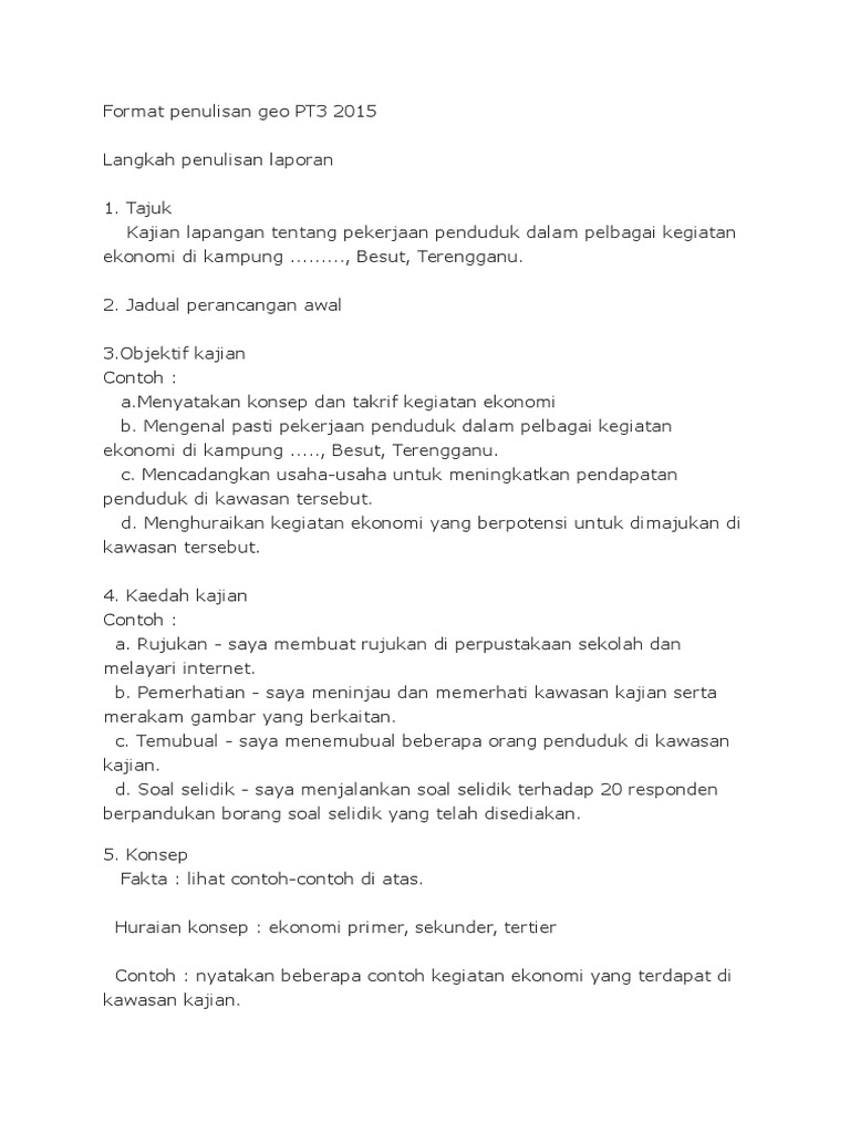 Format Penulisan Geo