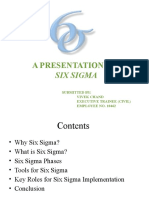 A Presentation On: Six Sigma