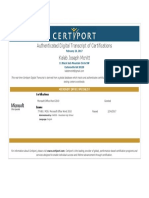 Kaleb Mcnitt Certification