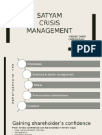 Satyam Crisis Management