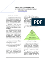 Ponencia - Politicas Planes y Procedimientos de Seguridad PDF