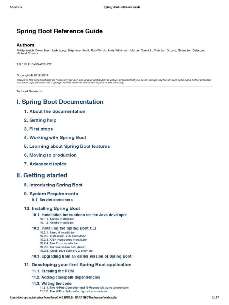 Spring Boot | Download Free PDF | Command Line Interface | Java ...