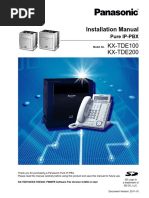 Panasonic - KX-TDE100 PBX Install Manual 3