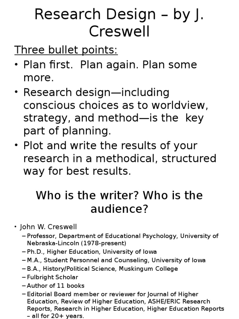 Research design by john creswell picture