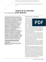 Utilidad Diagnóstica de La Velocidad de Sedimentación Globular