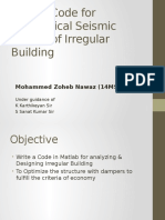 Matlab Code For Economical Seismic Design of Irregular