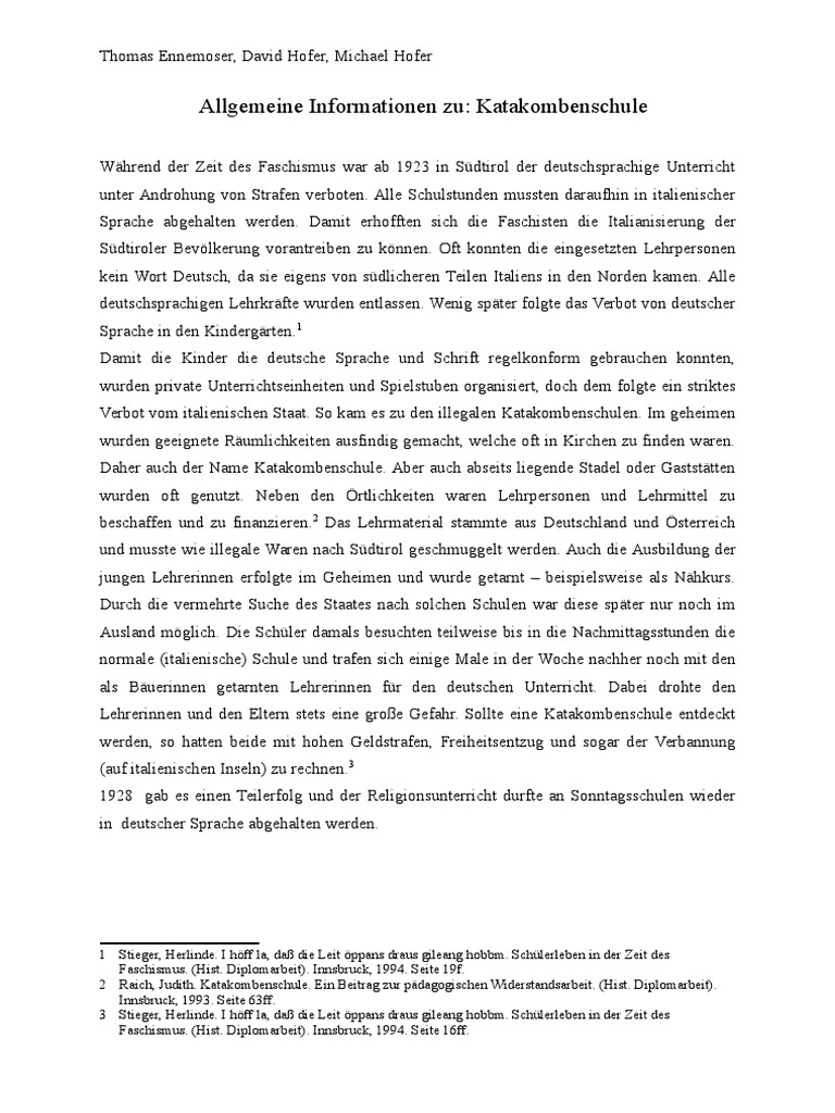 Katakombenschule PDF