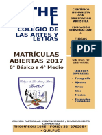 Colegio de Las Artes y Letras AFICHE PROPUESTA