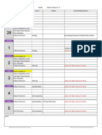 Weekly Schedule Week 03.05.2017