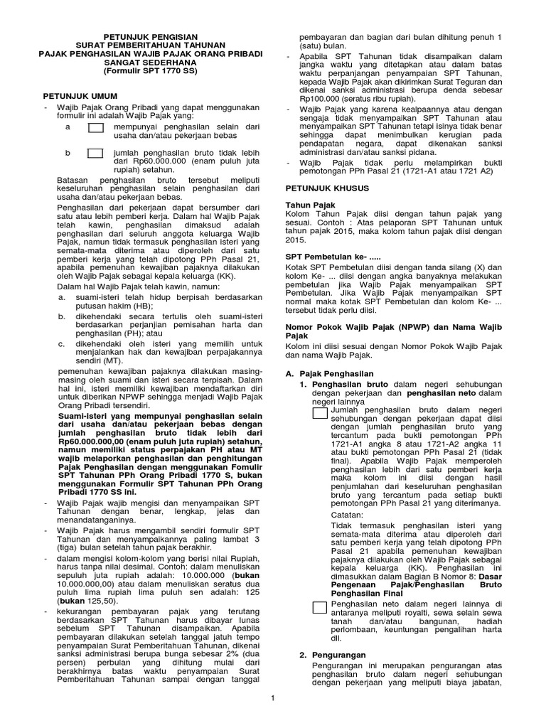 Contoh Pelaporan Spt Tahunan Orang Pribadi 2015 Kumpulan Contoh Laporan