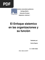 Enfoque Sistemtico en Las Organizaciones