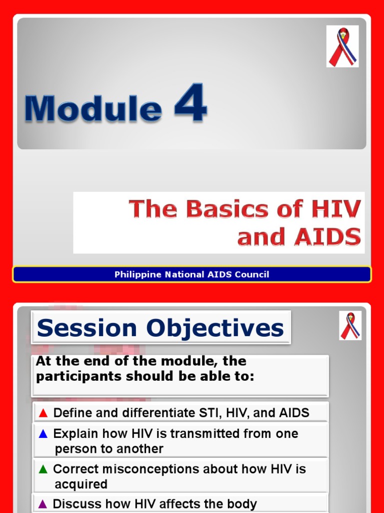 Module 4 (Basics of Sti, Hiv & Aids) Hiv/Aids Sexually Transmitted Infection