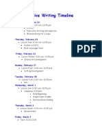 Narrative Writing Timeline To Upload