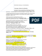 Fichamentos Haraway e comentários sobre saberes localizados