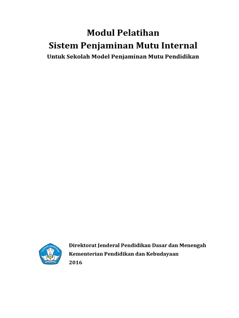 Modul Pelatihan SPMI untuk Sekolah | PDF | Bisnis | Seni