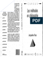 Jacqueline Russ - Les Méthodes en Philosophie PDF
