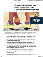 6 Formas Diferentes de Atarse Los Cordones de Las Zapatillas para Correr y Por Qué Te Debería Importar