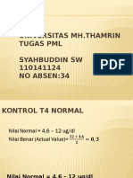 Universitas MH - Thamrin Tugas PML Syahbuddin SW 110141124 No Absen:34