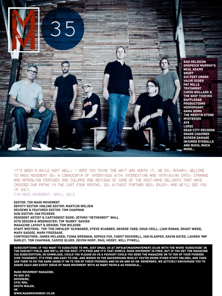 MM35 Final PDF Punk Rock Music Industry photo image