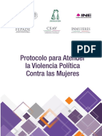 Protocolo para Atender la Violencia Política Contra las Mujeres