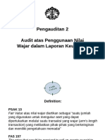 Audit Atas Penggunaan Nilai Wajar Dalam Laporan Keuangan