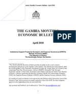 Gambia Monthly Economic Bulletin April 2010