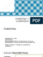 Pubertad y Climaterio