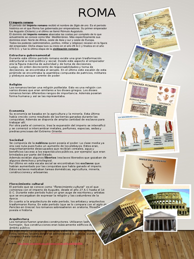 Resumen del Imperio Romano para Niños | PDF | Roma antigua | imperio Romano