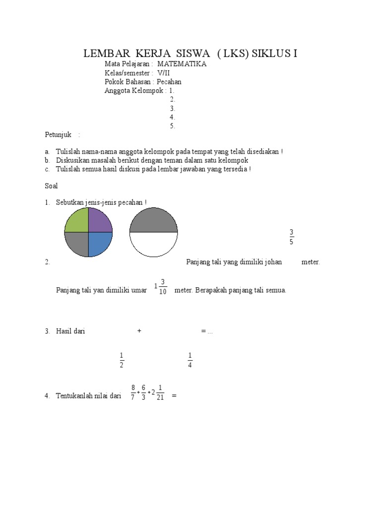Download Lembar Kerja Siswa Sd Kelas 3 Semester 1 | Bagikan Kelas